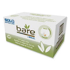 DART - Bare Paper Eco-Forward Dinnerware, 6" Plate, Green/Tan, 500/Carton - Top Tool & Supply