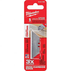 Milwaukee Tool - Knife Blades Type: Utility Knife Blade Material: Carbon Steel - Top Tool & Supply