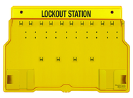 Padllock Wall Station - 15-1/2 x 22 x 1-3/4''-Unfilled; Base & Cover - Top Tool & Supply