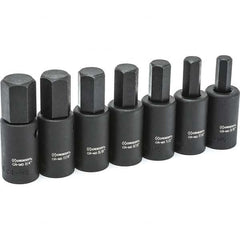 Crescent - Hex & Torx Bit Socket Sets Type: Impact Hex Bit Socket Set Drive Size: 1/2 - Top Tool & Supply