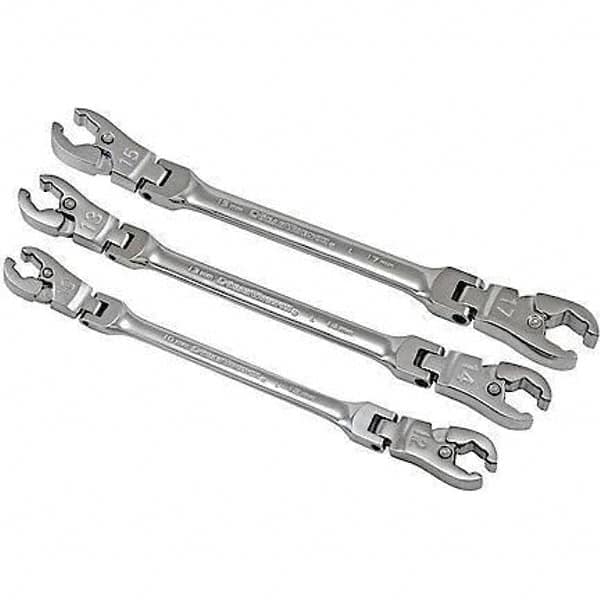 GearWrench - Wrench Sets Tool Type: Ratcheting Flare Nut System of Measurement: Metric - Top Tool & Supply