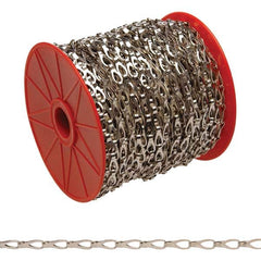 Campbell - Weldless Chain Type: Sash Chain Load Capacity (Lb.): 3.000 - Top Tool & Supply