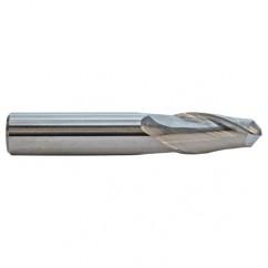 3/16 TuffCut GP Standard Length 2 Fl Ball Nose TiAlN Coated Center Cutting End Mill - Top Tool & Supply