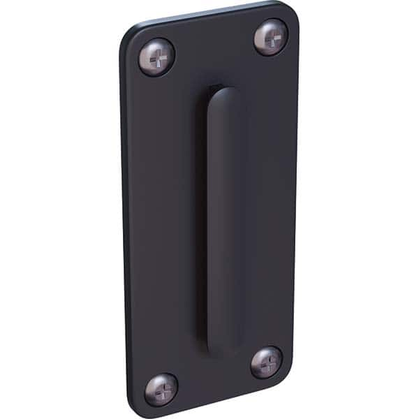 Trafford Industrial - Barrier Parts & Accessories Type: Wall Plate Color: Black - Top Tool & Supply