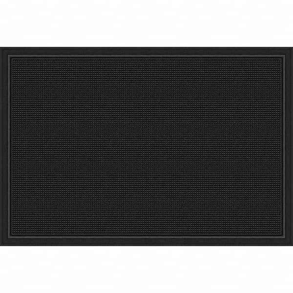 PRO-SAFE - 2.66' Long x 2' Wide Natural Rubber, Ribbed Entrance Matting - Top Tool & Supply