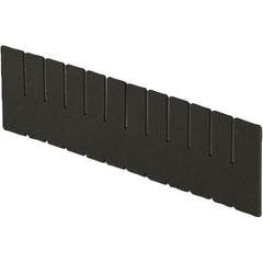 LEWISBins+ - 15" High, Black Bin Divider - Use with DC3060, Short Side Measures 5.4" Tall - Top Tool & Supply