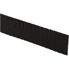 LEWISBins+ - 20-1/4" High, Black Bin Divider - Use with DC2260, Long Side Measures 5.4" Tall - Top Tool & Supply