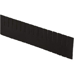 LEWISBins+ - 20-1/4" High, Black Bin Divider - Use with DC3080, Long Side Measures 7.4" Tall - Top Tool & Supply