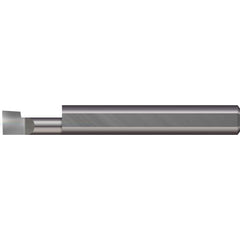 Boring Bar: 0.29″ Min Bore, 3/4″ Max Depth, Left Hand Cut, Solid Carbide 5/16″ Shank Dia, 2-1/2″ OAL, 0.006″ Corner Radius