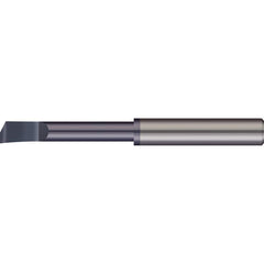 Micro 100 - Boring Bars; Minimum Bore Diameter (Decimal Inch): 0.0375 ; Maximum Bore Depth (Decimal Inch): 0.2500 ; Maximum Bore Depth (Inch): 1/4 ; Material: Solid Carbide ; Boring Bar Type: Boring ; Shank Diameter (Decimal Inch): 0.1250 - Exact Industrial Supply