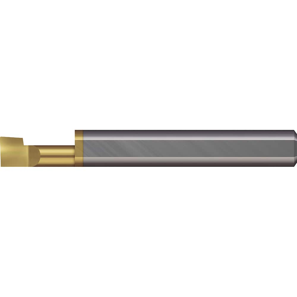 Micro 100 - Boring Bars; Minimum Bore Diameter (Decimal Inch): 0.1100 ; Minimum Bore Diameter (mm): 2.800 ; Maximum Bore Depth (Decimal Inch): 0.2000 ; Material: Solid Carbide ; Boring Bar Type: Boring ; Shank Diameter (Decimal Inch): 0.1250 - Exact Industrial Supply