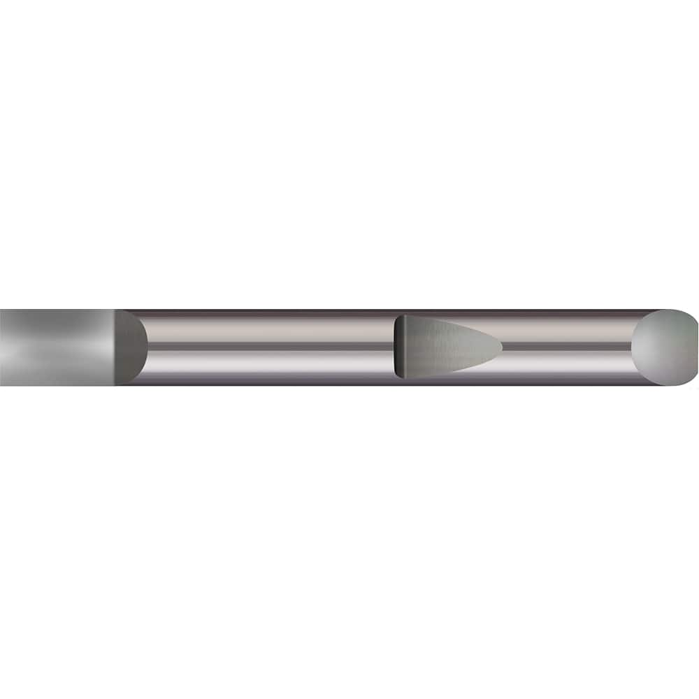 Micro 100 - Tool Bit Blanks; Material: Solid Carbide ; End Shape: Half Round ; Width/Diameter (Inch): 3/8 ; Overall Length (Inch): 2-1/2 - Exact Industrial Supply