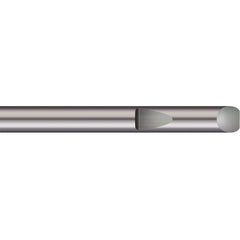 Micro 100 - Tool Bit Blanks; Material: Solid Carbide ; End Shape: Round ; Width/Diameter (Inch): 3/8 ; Overall Length (Inch): 3 - Exact Industrial Supply