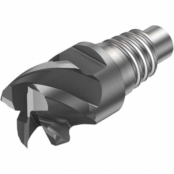 Sandvik Coromant - 3/4" Mill Diam, 0.4134" LOC, 0.4134" OAL, 4 Flute Square End Mill Head - Top Tool & Supply