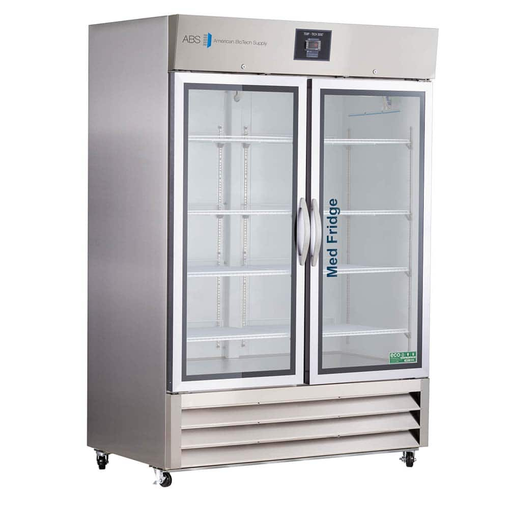 American BioTech Supply - Laboratory Refrigerators and Freezers; Type: Pharmacy Refrigerator ; Volume Capacity: 49 Cu. Ft. ; Minimum Temperature (C): 2.00 ; Maximum Temperature (C): 8.00 ; Width (Inch): 54 ; Depth (Inch): 35-3/4 - Exact Industrial Supply