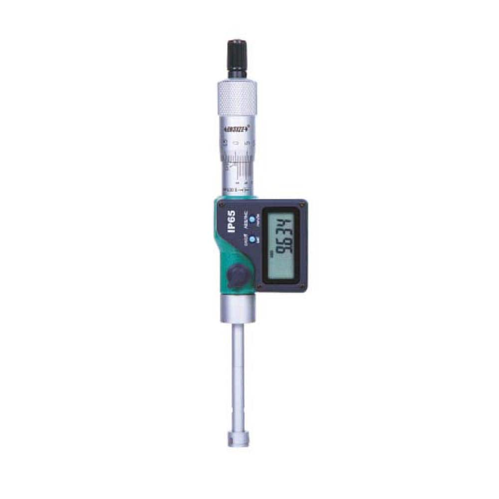 Insize USA LLC - Electronic Inside Micrometers; Minimum Measurement (Inch): 0.3500 ; Minimum Measurement (mm): 9.00 ; Minimum Measurement (Decimal Inch): 0.3500 ; Maximum Measurement (Inch): 0.4250 ; Maximum Measurement (Decimal Inch): 0.4250 ; Maximum M - Exact Industrial Supply