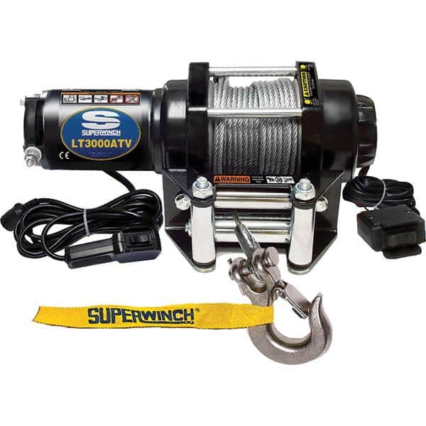 Superwinch - Automotive Winches Type: DC Electric Winch Pull Capacity (Lb.): 3,000 (Pounds) - Top Tool & Supply