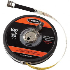 Keson - 100' x 1/2" White Blade Tape Measure - Top Tool & Supply