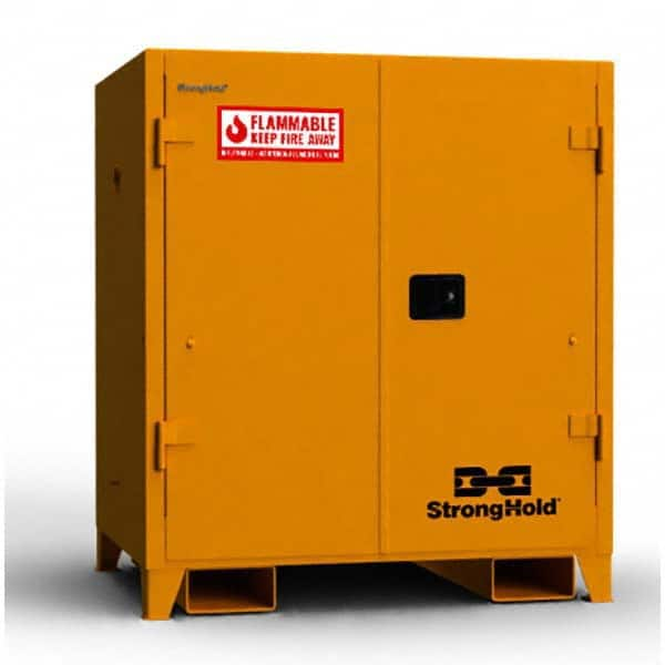 Strong Hold - Safety Cabinets Hazardous Chemical Type: Flammable and Combustible Liquids Color: Yellow - Top Tool & Supply