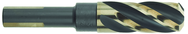 3/4" Dia. - 1-7/8 Flute Length - 4-5/16" OAL - 1/2 3-Flat Shank-HSS-118° Point Angle-Black & Gold-Series 1458 - Reduced Shank Core Drill; - Top Tool & Supply