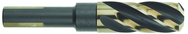 1/2" Dia. - 1-7/8 Flute Length - 4-5/16" OAL - 1/2 3-Flat Shank-HSS-118° Point Angle-Black & Gold-Series 1458 - Reduced Shank Core Drill; - Top Tool & Supply