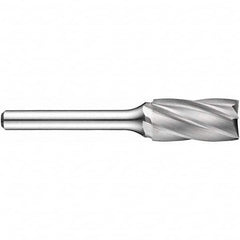 Precision Twist Drill - 1/4" Cut Diam, 1/4" Shank Diam, Carbide Aluma Cut Cylinder Burr with End Cut - Top Tool & Supply