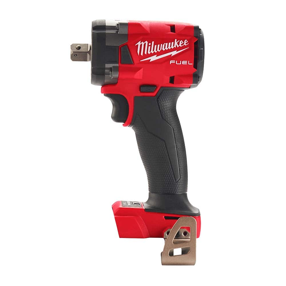 Milwaukee Tool - Cordless Impact Wrenches & Ratchets Voltage: 18.00 Drive Size (Inch): 1/2 - Top Tool & Supply