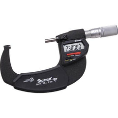 Starrett - Electronic Outside Micrometers Minimum Measurement (Decimal Inch): 2 Minimum Measurement (mm): 50 - Top Tool & Supply