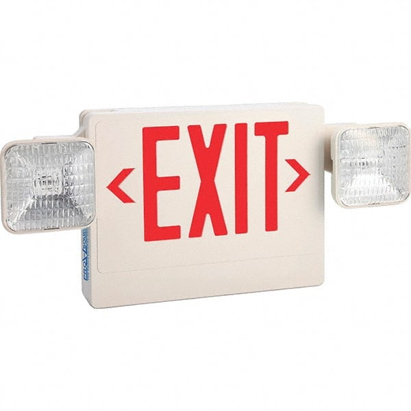 PRO-SOURCE - Combination Exit Signs Mounting Type: Ceiling Mount; Wall Mount Number of Faces: 1 - Top Tool & Supply