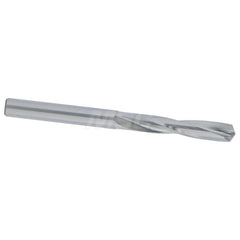 Screw Machine Length Drill Bit: 0.189″ Dia, 135 °, Solid Carbide Bright/Uncoated, Right Hand Cut, Straight-Cylindrical Shank