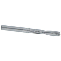 Screw Machine Length Drill Bit: 0.204″ Dia, 135 °, Solid Carbide Bright/Uncoated, Right Hand Cut, Straight-Cylindrical Shank