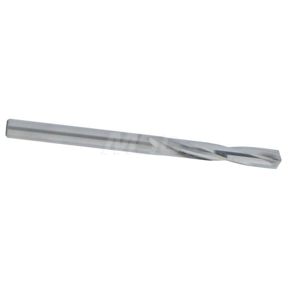 Screw Machine Length Drill Bit: 0.1405″ Dia, 135 °, Solid Carbide Bright/Uncoated, Right Hand Cut, Straight-Cylindrical Shank