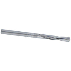 Screw Machine Length Drill Bit: 0.144″ Dia, 135 °, Solid Carbide Bright/Uncoated, Right Hand Cut, Straight-Cylindrical Shank