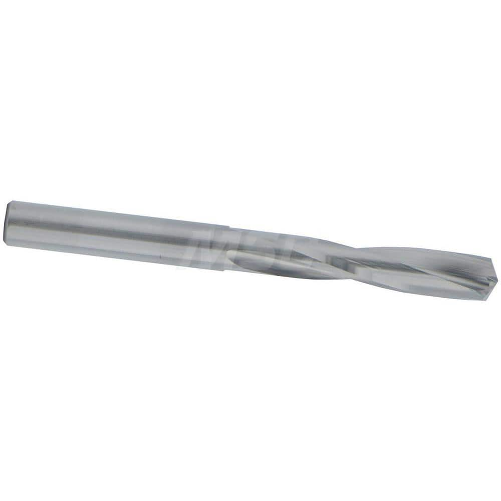 Screw Machine Length Drill Bit: 0.238″ Dia, 135 °, Solid Carbide Bright/Uncoated, Right Hand Cut, Straight-Cylindrical Shank