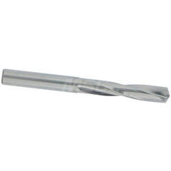 Screw Machine Length Drill Bit: 0.246″ Dia, 135 °, Solid Carbide Bright/Uncoated, Right Hand Cut, Straight-Cylindrical Shank