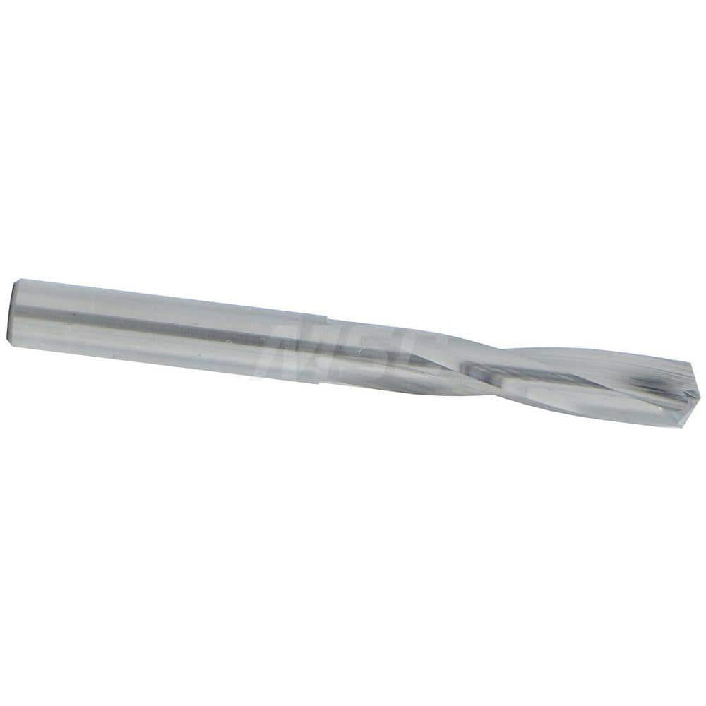 Screw Machine Length Drill Bit: 0.2559″ Dia, 135 °, Solid Carbide Bright/Uncoated, Right Hand Cut, Straight-Cylindrical Shank