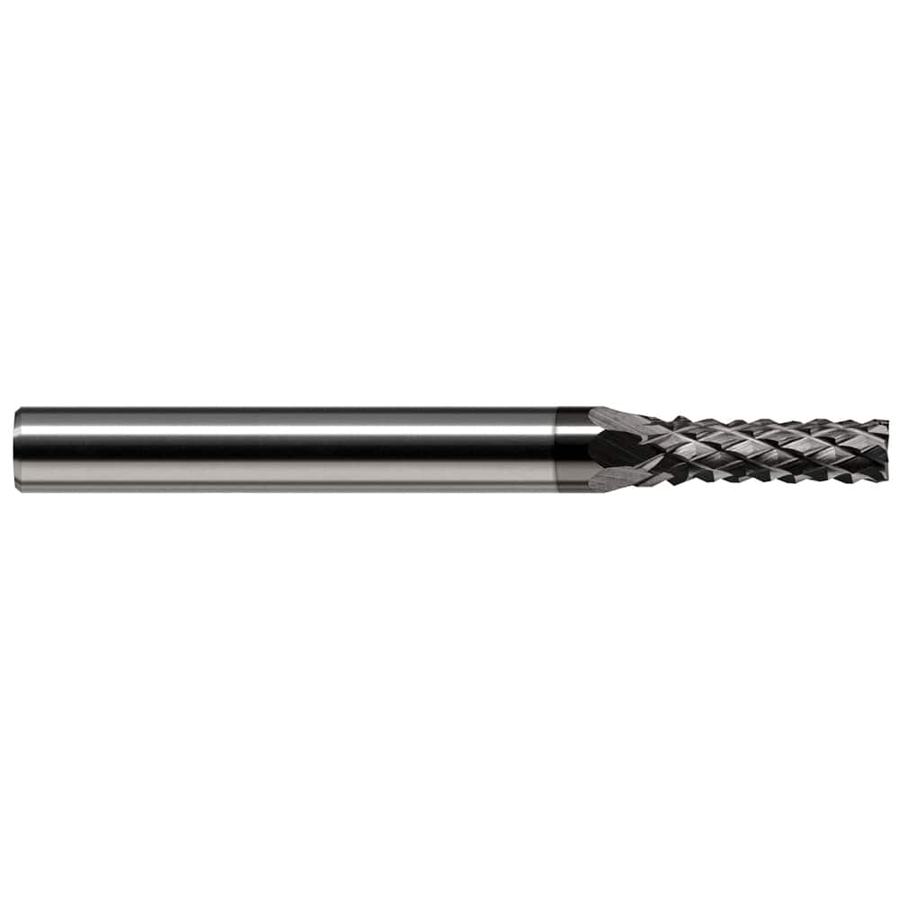 Harvey Tool - 5/64" Diam, 15/64" LOC, 1/8" Shank Diam, 7-Flute Burr-End Diamond-Pattern Router Bit