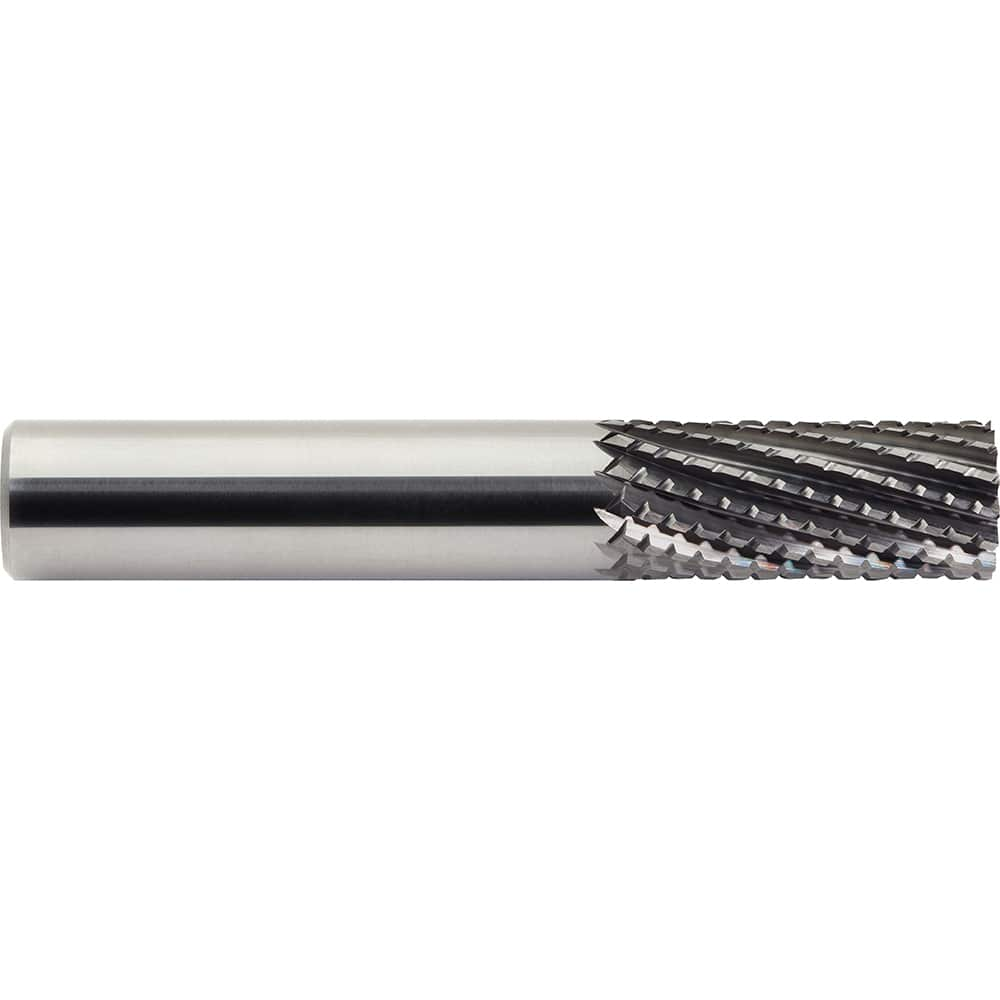 M.A. Ford - 3/8" Diam, 3/4" LOC, 3/8" Shank Diam, 12-Flute Burr-End Diamond-Pattern Router Bit - Exact Industrial Supply