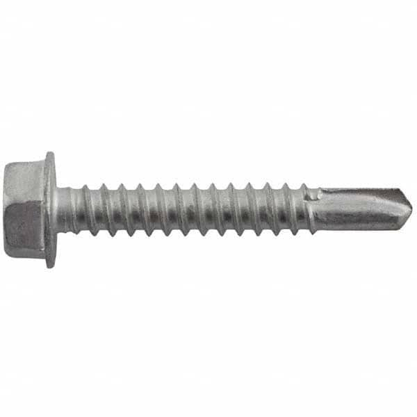 DeWALT Anchors & Fasteners - 1/4, Hex Washer Head, Hex Drive, 1-1/2" Length Under Head, #3 Point, Self Drilling Screw - Top Tool & Supply