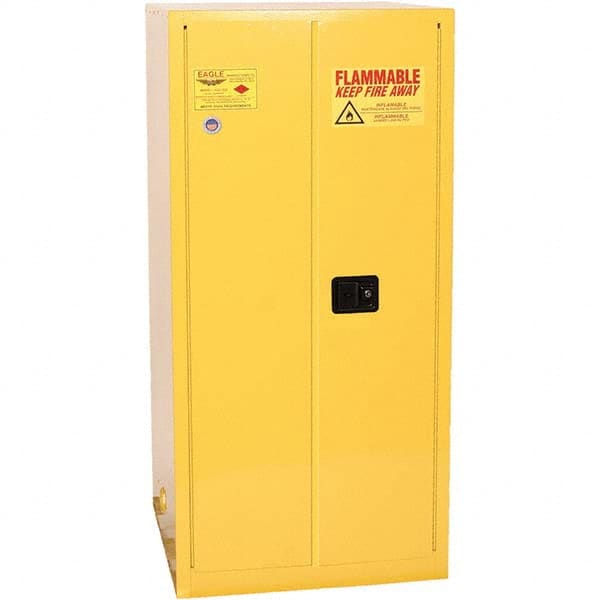 Eagle - Safety Cabinets Hazardous Chemical Type: Flammable and Combustible Liquids Color: Yellow - Top Tool & Supply