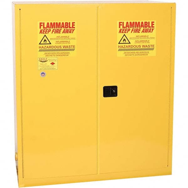 Eagle - Safety Cabinets Hazardous Chemical Type: Corrosive Chemicals Color: Yellow - Top Tool & Supply