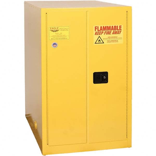 Eagle - Safety Cabinets Hazardous Chemical Type: Flammable and Combustible Liquids Color: Yellow - Top Tool & Supply