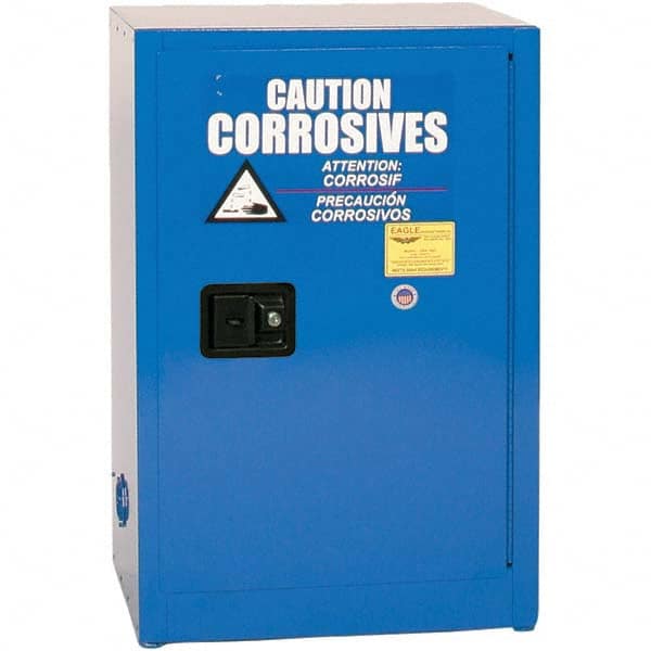 Eagle - Safety Cabinets Hazardous Chemical Type: Corrosive Chemicals Color: Royal Blue - Top Tool & Supply