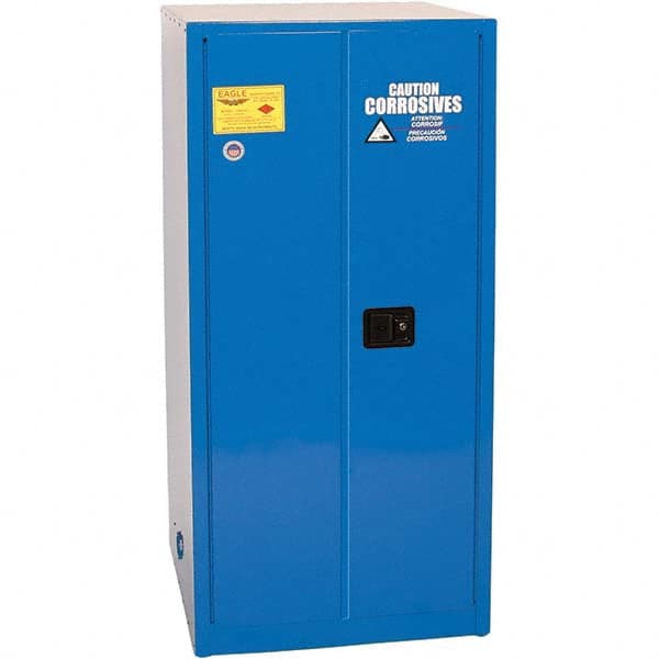 Eagle - Safety Cabinets Hazardous Chemical Type: Corrosive Chemicals Color: Royal Blue - Top Tool & Supply