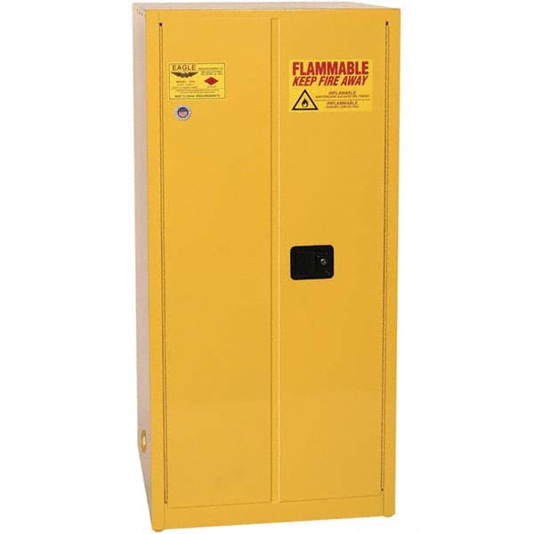 Eagle - Safety Cabinets Hazardous Chemical Type: Flammable and Combustible Liquids Color: Yellow - Top Tool & Supply