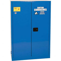 Eagle - Safety Cabinets Hazardous Chemical Type: Corrosive Chemicals Color: Royal Blue - Top Tool & Supply