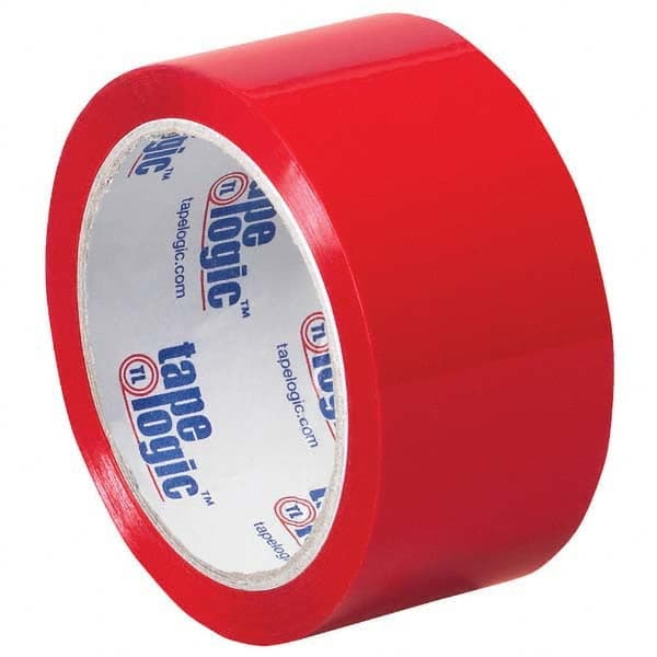 Tape Logic - Pack of (18) 55 Yd Rolls 2" Red Box Sealing & Label Protection Tape - Top Tool & Supply