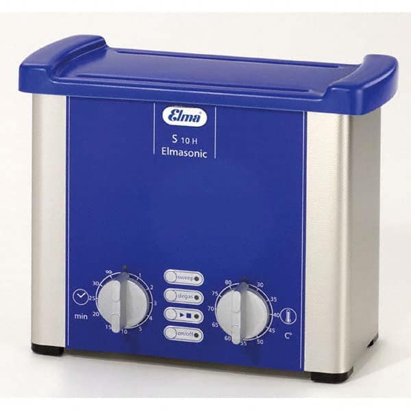 Elma - 0.25 Gal Bench Top Water-Based Ultrasonic Cleaner - Top Tool & Supply