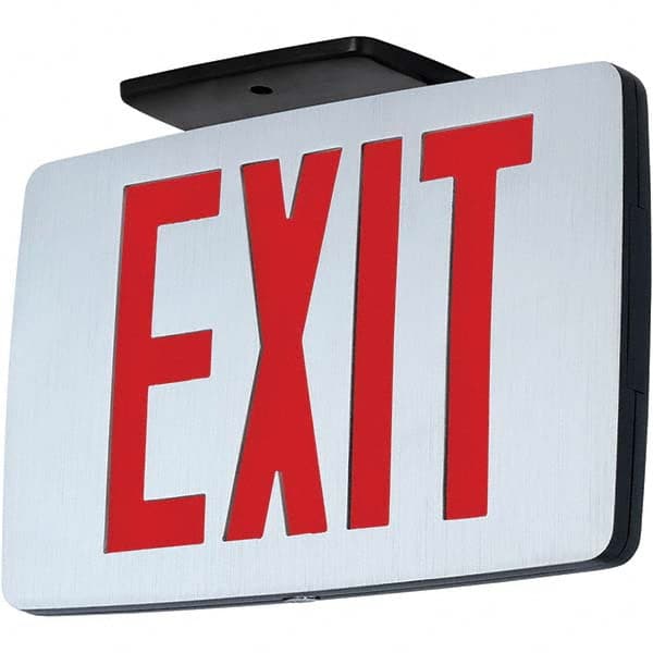 Hubbell Lighting - Illuminated Exit Signs Number of Faces: 1 Letter Color: Red - Top Tool & Supply