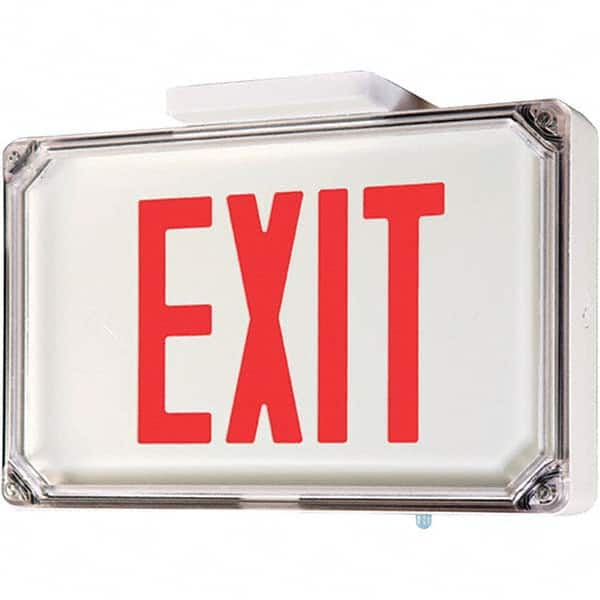 Hubbell Lighting - Illuminated Exit Signs Number of Faces: 2 Letter Color: Red - Top Tool & Supply